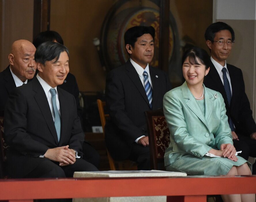 10月20日、皇居・楽部庁舎で開催された「秋季雅楽演奏会」へお出かけに ／（C）JMPA