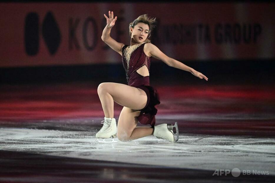 24-25フィギュアスケートグランプリシリーズ第4戦、NHK杯、エキシビションに臨む坂本花織（2024年11月10日撮影）。【翻訳編集】 AFPBB News