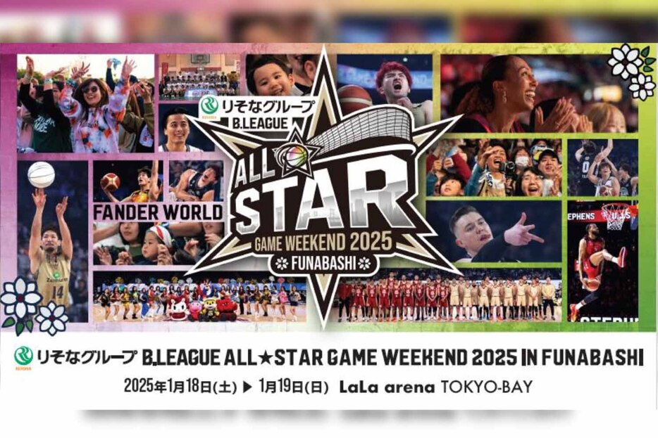 「りそなグループ B.LEAGUE ALL-STAR GAME WEEKEND 2025 IN FUNABASHI」の出場選手を発表