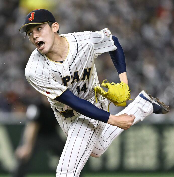 2023年3月、WBC1次リーグのチェコ戦に先発した佐々木朗希＝東京ドーム