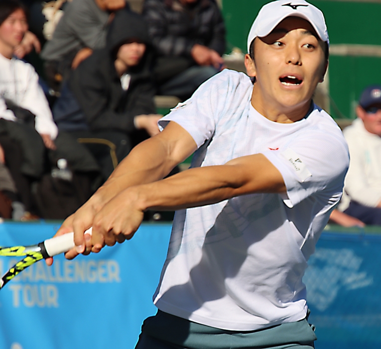 清水悠太（画像は慶應チャレンジャー）[画像/tennis365.net]