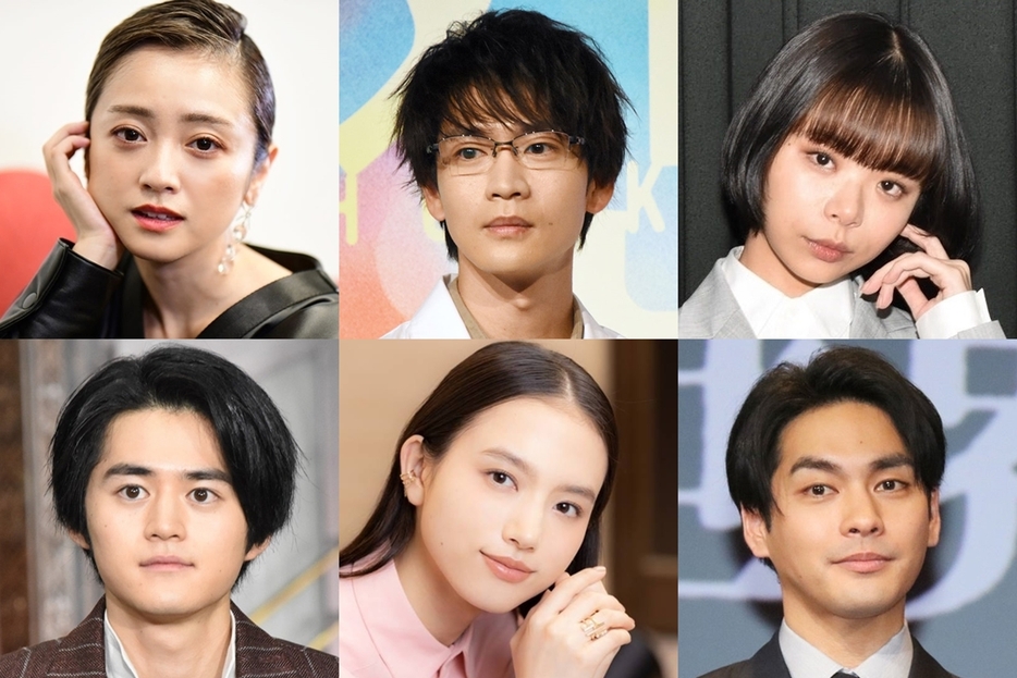 上段左から安達祐実、松下洸平、趣里、下段左から鈴鹿央士、清原果耶、柳楽優弥