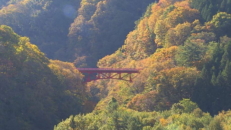 松川渓谷（長野県高山村）