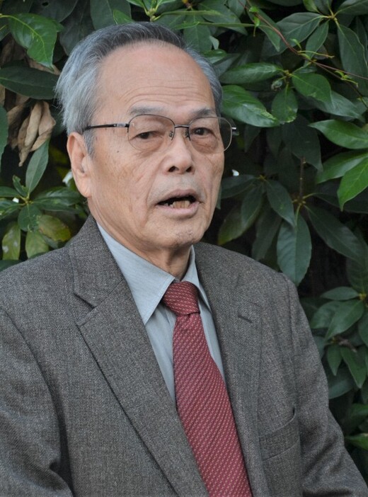 日本被団協四国ブロック代表理事の松浦秀人さん＝松山市で2024年11月12日、山中宏之撮影