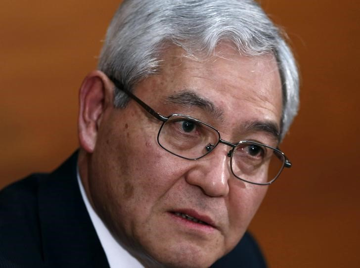 　１１月５日、桜井真・元日銀審議委員は、ロイターのインタビューに応じ、日銀の追加利上げは来年１月が最有力との見方を示した。写真は２０１６年４月、都内の日銀で撮影（２０２４年　ロイター／Yuya Shino）