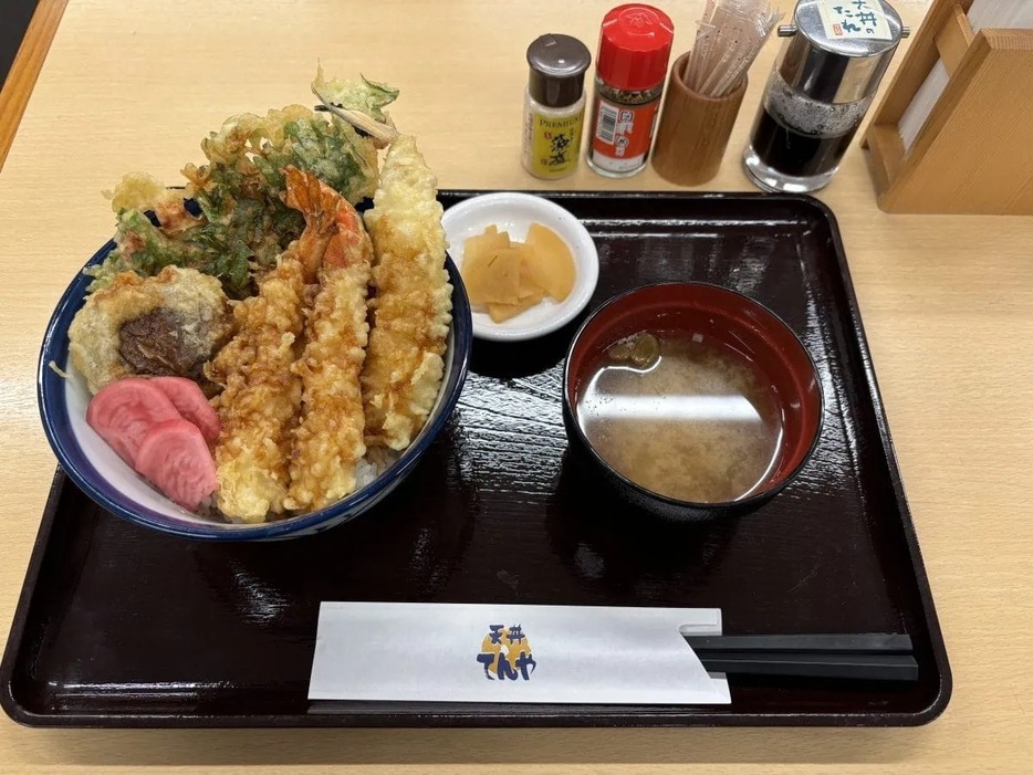 天丼てんや 冬天丼（みそ汁付）