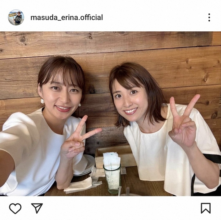 枡田絵理奈インスタグラム（@masuda_erina.official）から