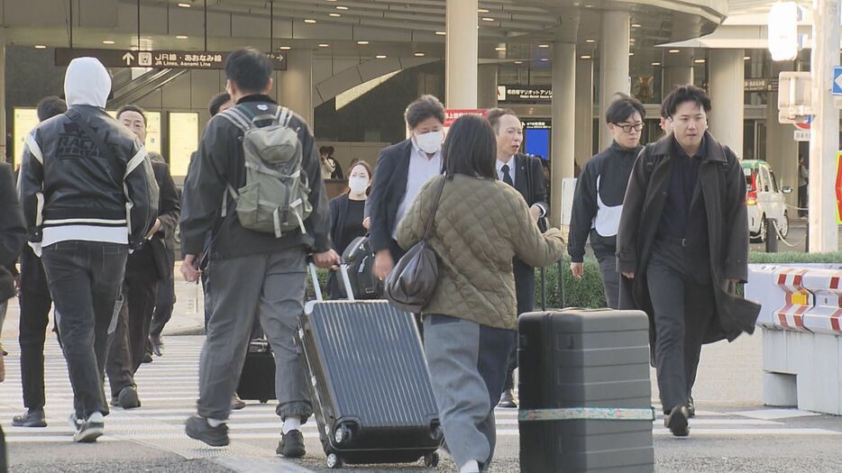 名古屋駅前 11月7日午前8時ごろ