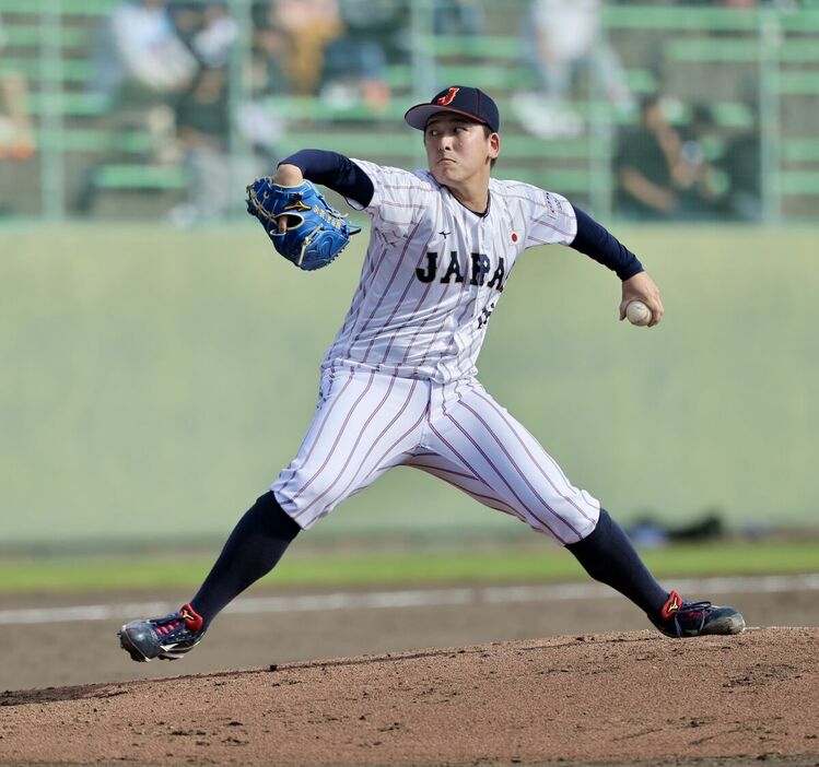 ３番手で力投した隅田知一郎（カメラ・小林　泰斗）