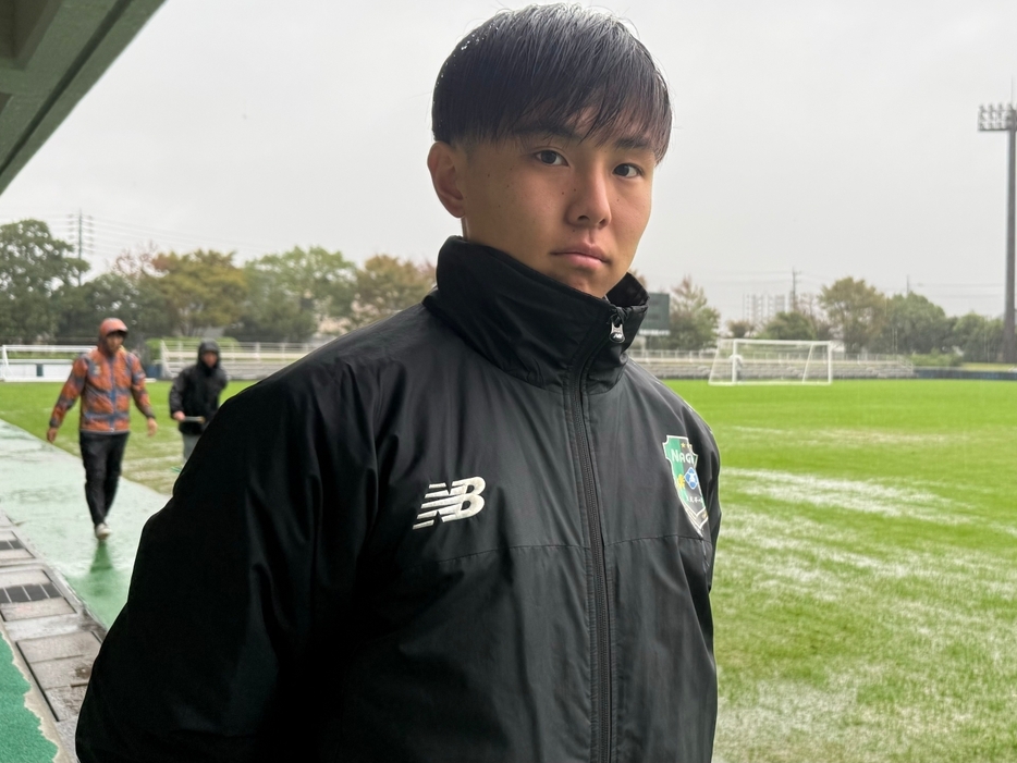 長良高のエースFW田中梨聖(2年=若鮎長良FC)(Tatsuya TAKEUCHI/GEKISAKA)