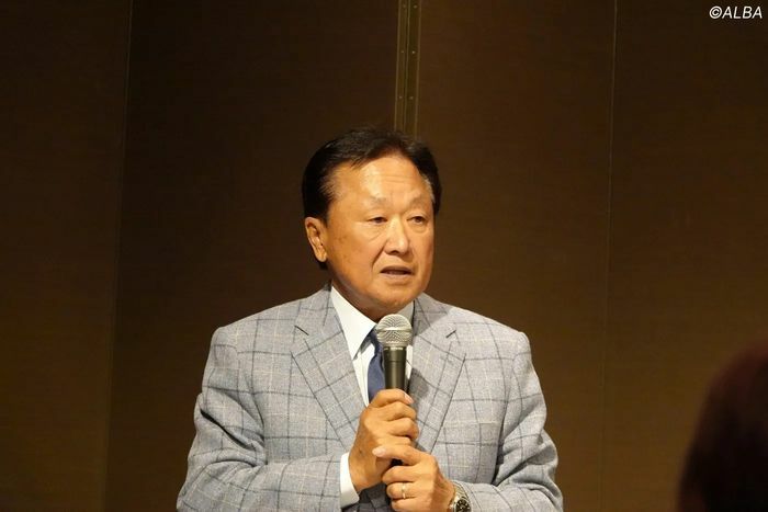 JGTO定例理事会が行われ、倉本昌弘副会長より議題内容の報告があった（写真は第12回定時社員総会で撮影） （撮影：ALBA）