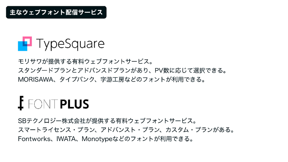 TypeSquare/FONTPLUS