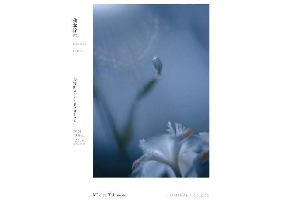 瀧本幹也の写真展『LUMIÈRE』『PRIÈRE』