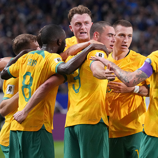 オーストラリアはW杯アジア最終予選で2位以内を確保できるか。写真：サッカーダイジェスト