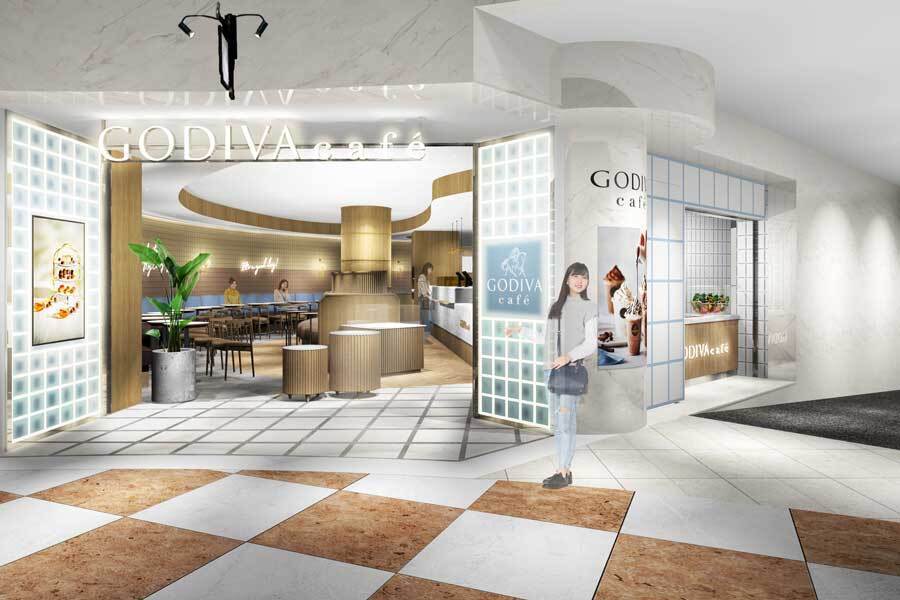 関西初出店の「GODIVA cafe」