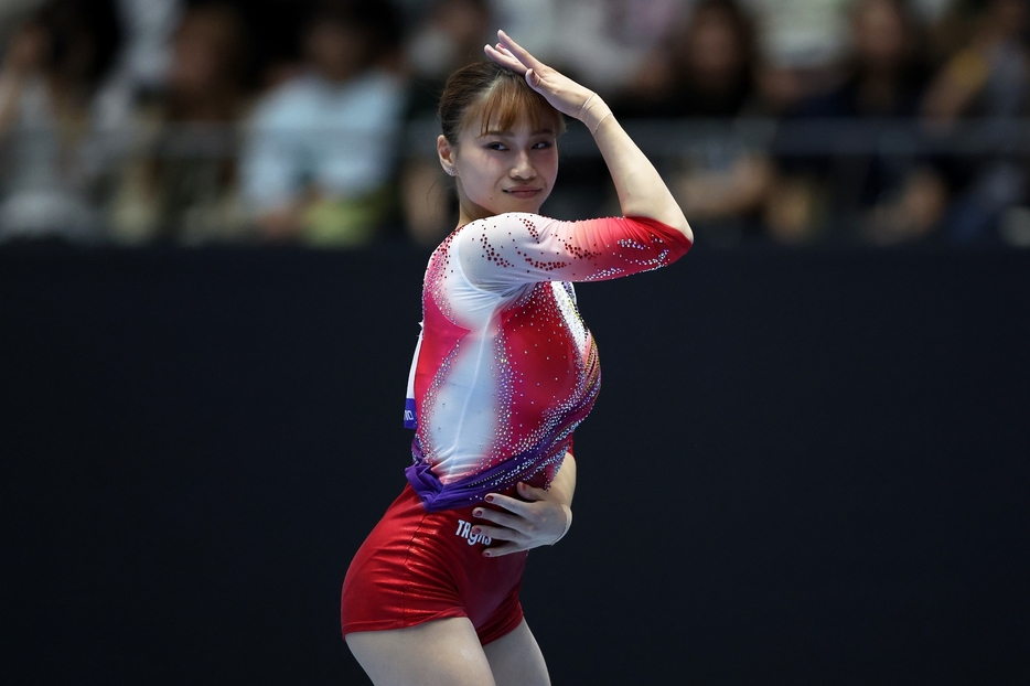 女子体操の杉原愛子が驚きの動画を投稿した(C)Getty Images