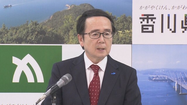 池田知事の定例会見　香川県庁