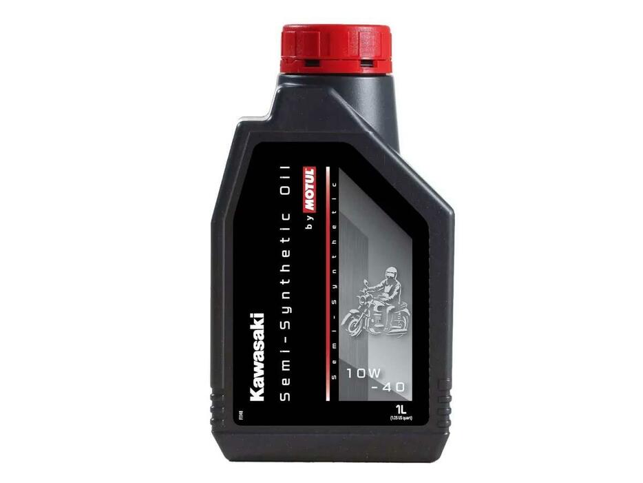 Kawasaki Semi-Synthetic by Motul。粘度は10W-40のみ。