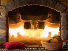 ロケットエンジンが暖炉で8時間燃え続ける動画　NASAが公開