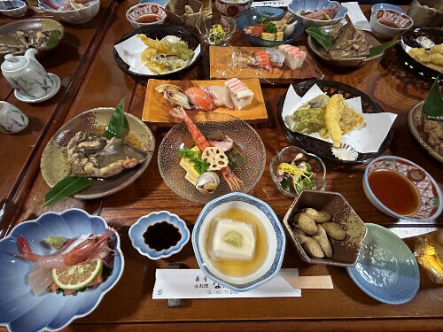 鳥取の海の幸と山の幸、おいしくいただきました