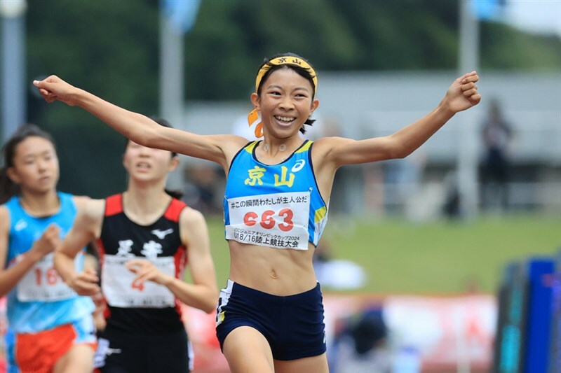 全国連覇を狙う京山のエース・石原万結（写真は10月のU16大会）