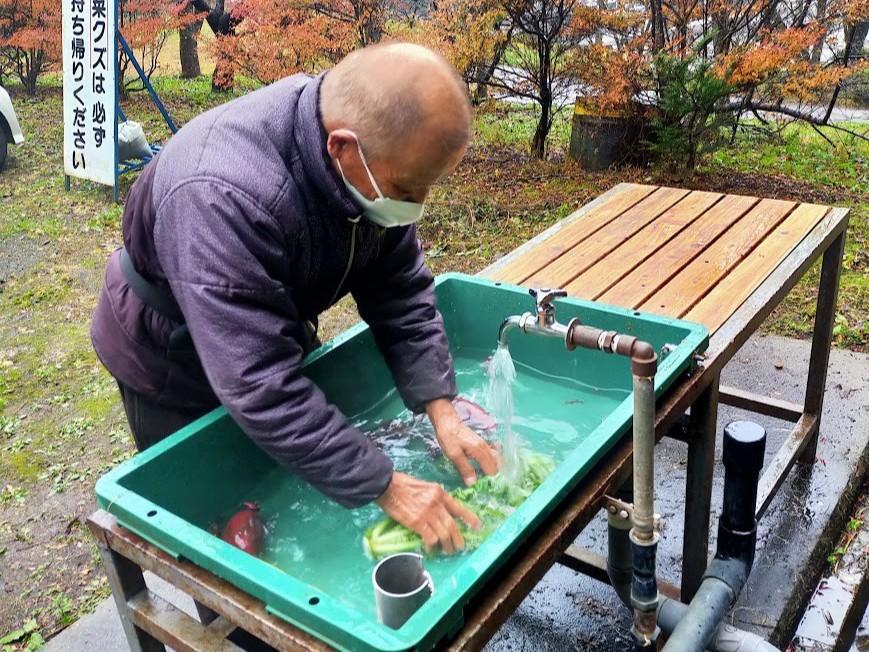 毎年利用しているという地元男性