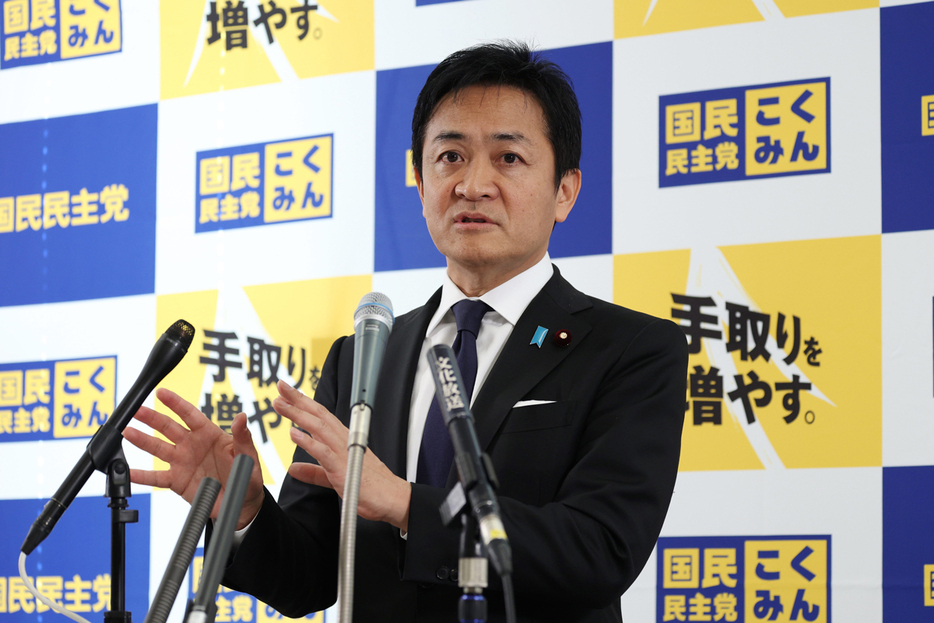 国民民主党の玉木雄一郎代表＝２６日、国会内