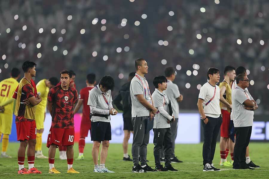 日本に敗れたインドネシア代表の試合後会見に現地注目【写真：Getty Images】