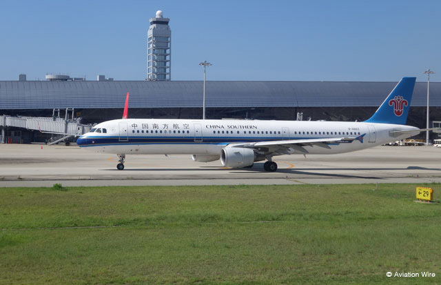 中部－上海線を再開する中国南方航空＝PHOTO: Tadayuki YOSHIKAWA/Aviation Wire