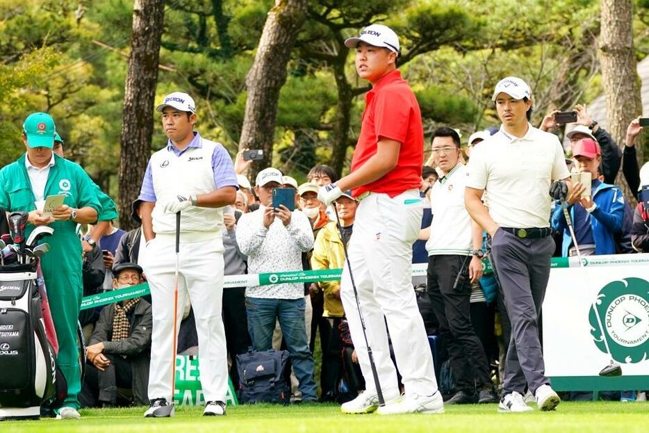 180センチの松山英樹より大きい松山茉生くん。初日は松山英樹と石川遼とのラウンドに「緊張しました」