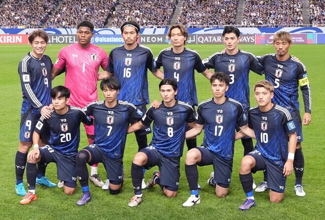 インドネシア、中国と対戦する日本代表。(C)SOCCER DIGEST