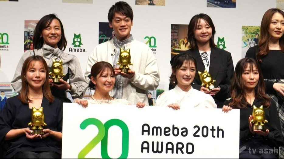 【エンタメ取材現場】矢口真里 石川梨華 おばたのお兄さん つば九郎　Ameba 20th AWARD「ありのままが、ここにある。」