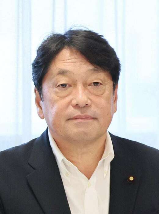 自民党の小野寺五典政調会長（桐原正道撮影）