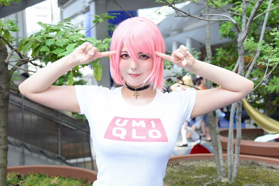 「GIGANT」のパピコのコスプレを披露した九条ねぎさん