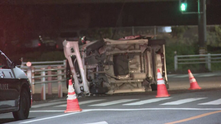 事故があった現場　愛知県西尾市