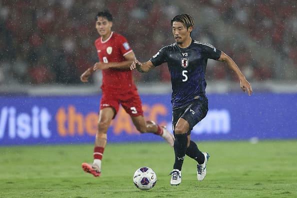 インドネシア戦で存在感を見せた守田 photo/Getty Images