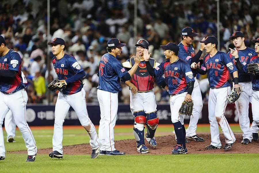 台湾に3-1で勝利した侍ジャパン【写真：小林靖】