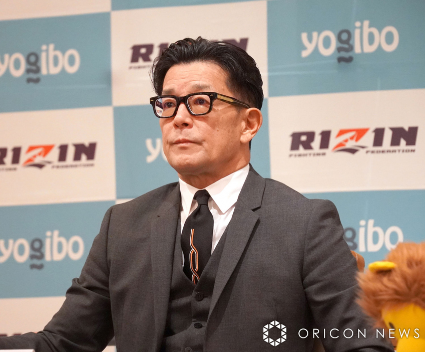 『RIZIN DECADE』の追加対戦カード発表会見に登壇した榊原CEO（C）ORICON NewS inc.