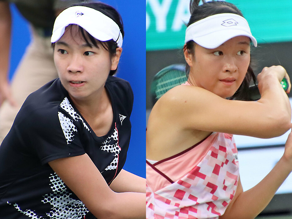 左から伊藤あおいと齋藤咲良（10月）[画像/tennis365.net]