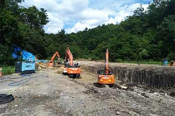 山陰近畿道延伸区間（大宮峰山道路）の現況。2024年7月撮影（画像：国土交通省近畿地方整備局福知山河川国道事務所）。