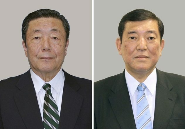 石破茂首相（右）と森山裕幹事長