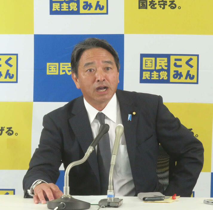 国民民主党の榛葉賀津也幹事長（2023年9月29日撮影）