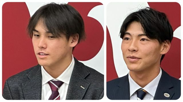 巨人契約更改1日は京本眞投手と平山功太選手が取材対応