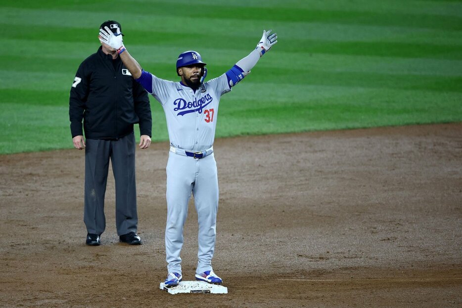 ドジャースのＷＳ制覇に大貢献したＴ・ヘルナンデスだが…（ロイター＝USA TODAY Sports）