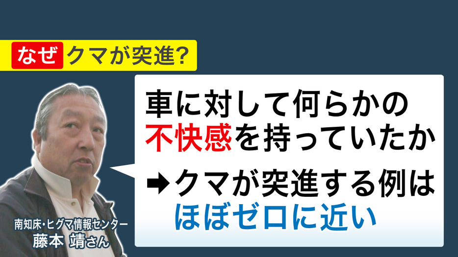 藤本さん（南知床・ヒグマ情報センター ）