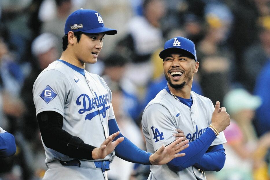 ドジャースの大谷翔平とベッツ（写真はAP）