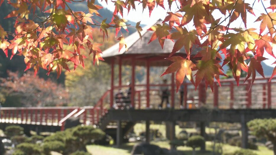 中津市耶馬渓町の渓石園