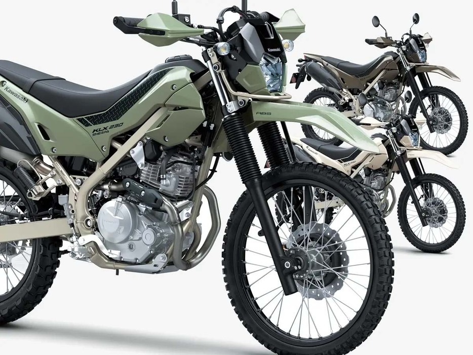 カワサキが国内仕様の「KLX230/S」、さらに「KLX230シェルパ」を正式発表