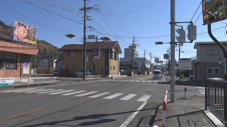 事故現場（長野県諏訪市）