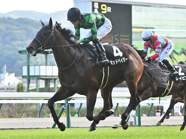 福島2歳Sを制したポッドベイダー(撮影：小金井邦祥)